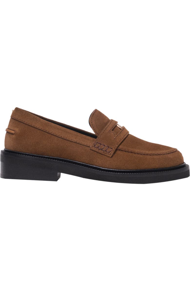 maje Suede loafers, Main, color, Camel