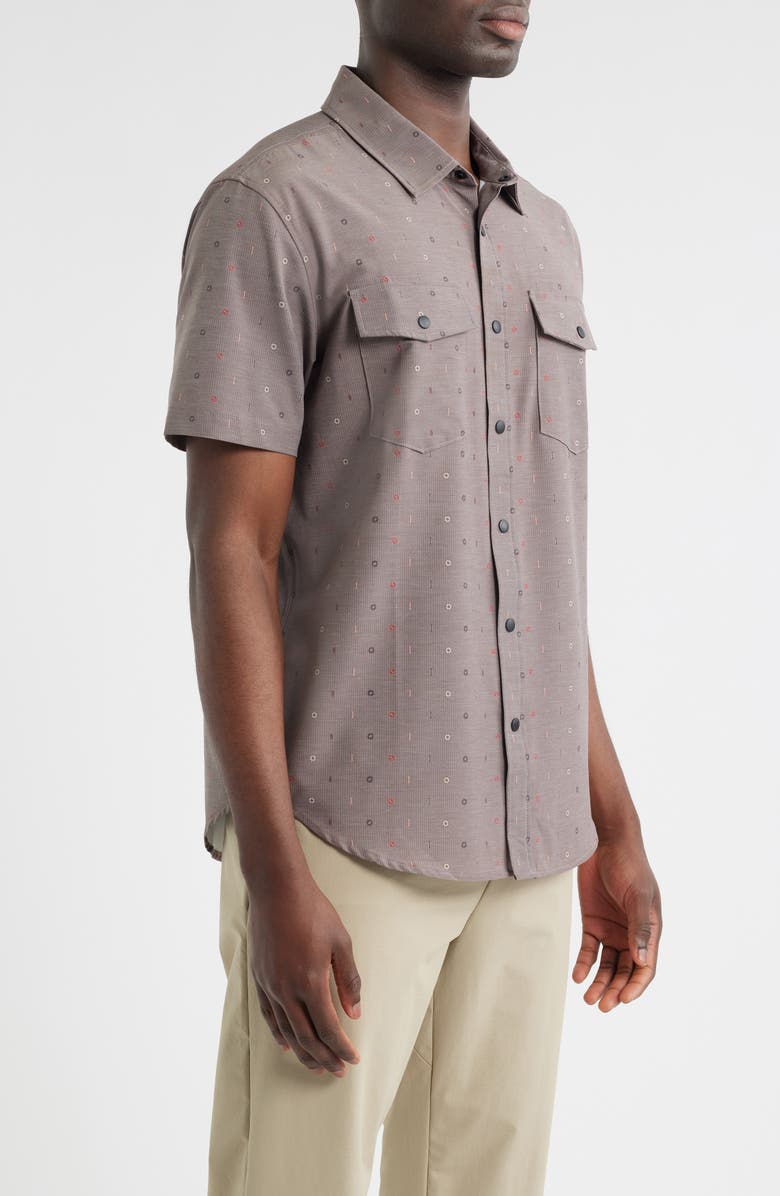 DARK SEAS Madison Button-Up Shirt, Alternate, color, Mauve/Grey