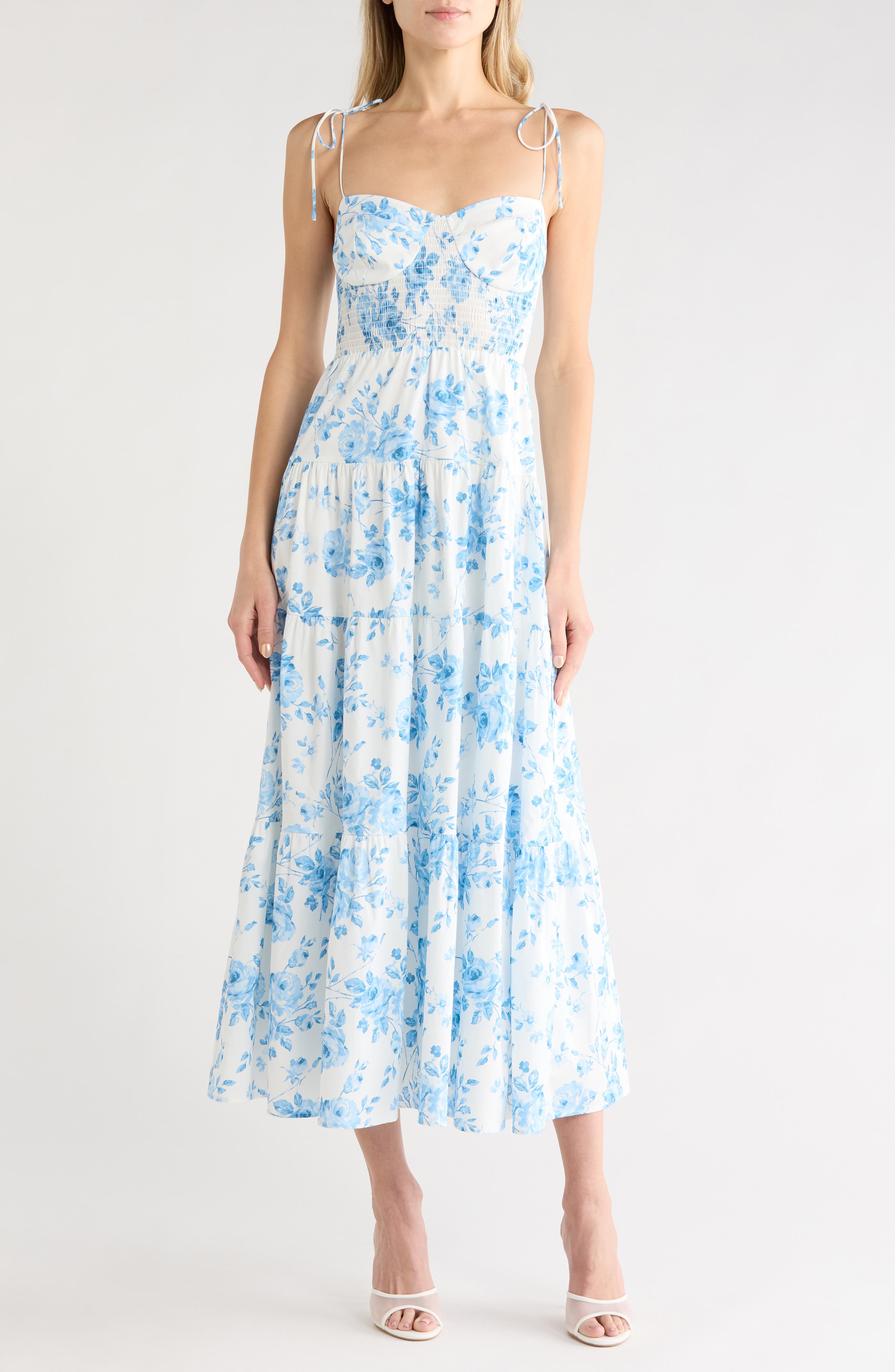 Tiered Tie Strap Dress