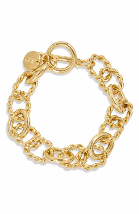 14k Gold Plate Link Bracelet