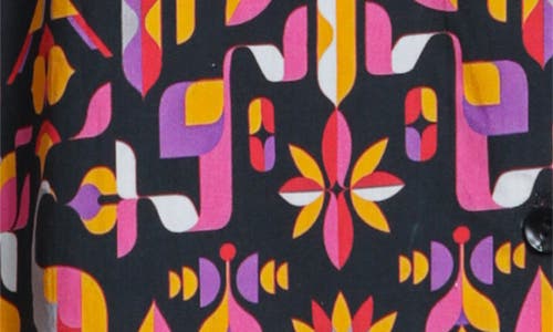 Apny Boyfriend Poplin Button-up Shirt In Multi