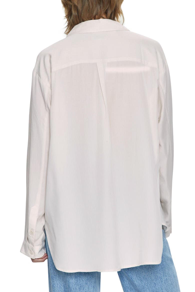 Irene Stripe Shirt, Alternate, color, BONE