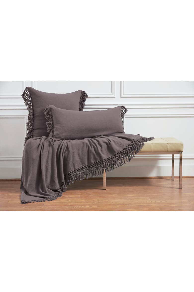 Lavato Fig Purple Cotton Blend Euro Pillow Sham 26" x 26", Alternate, color, Purple