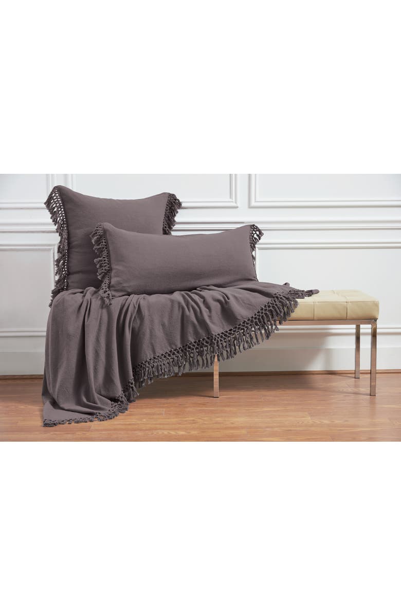 ELISABETH YORK 26" x 26" Lavato Fig Cotton Euro Sham - Machine Washable, Alternate, color, Purple
