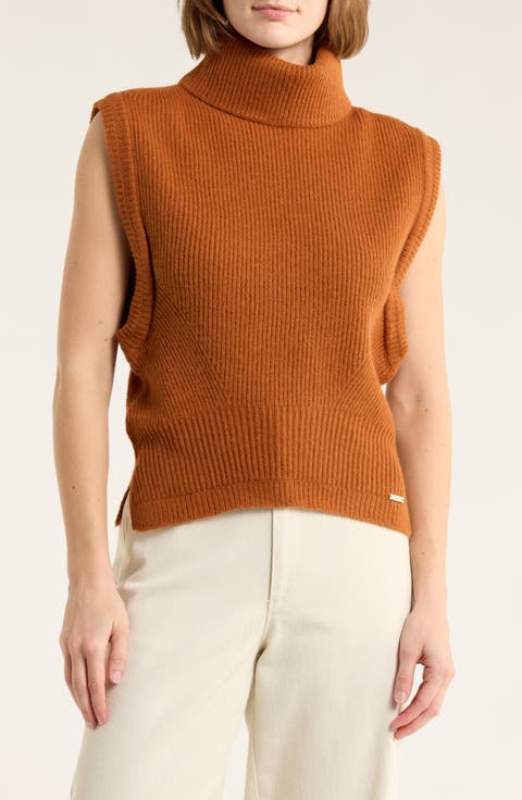 Sleeveless Turtleneck Sweater