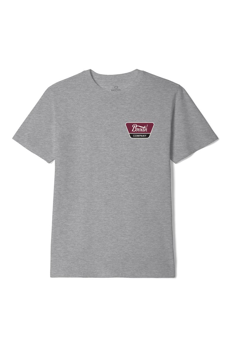 Linwood Logo Graphic T-Shirt, Main, color, HEATHER/ WHITE/ RED MAHOGANY