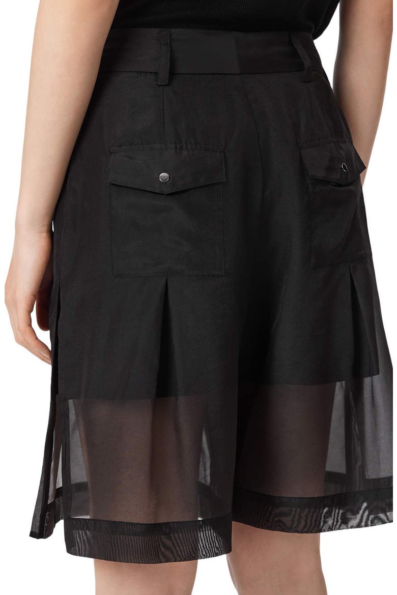 Banu Sheer Shorts, Alternate, color, BLACK