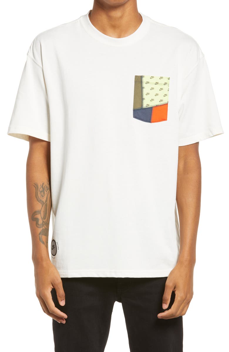 Nike Sportswear Patchwork Pocket T-Shirt, Main, color, 