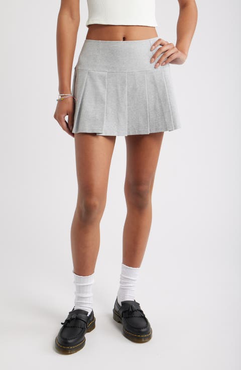 Pleated Miniskort