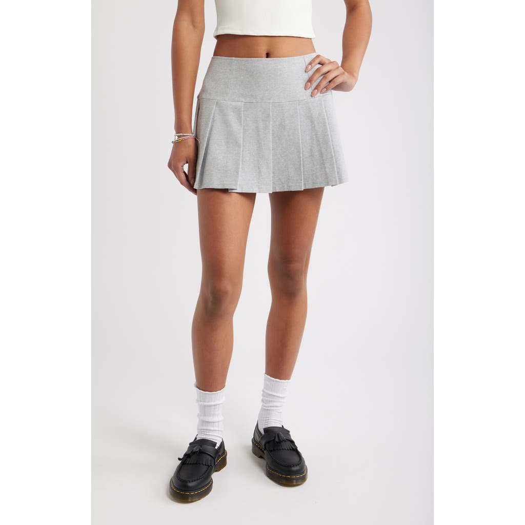 Bp. Pleated Miniskort In Gray