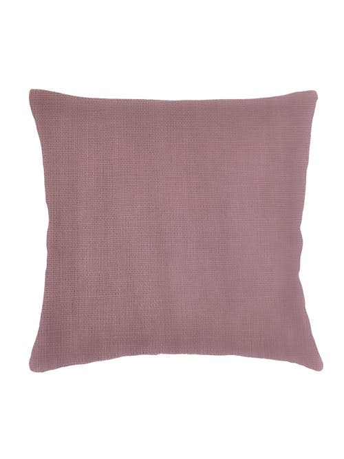 Anaya So Soft Linen Pillow With Down Insert In Mauve