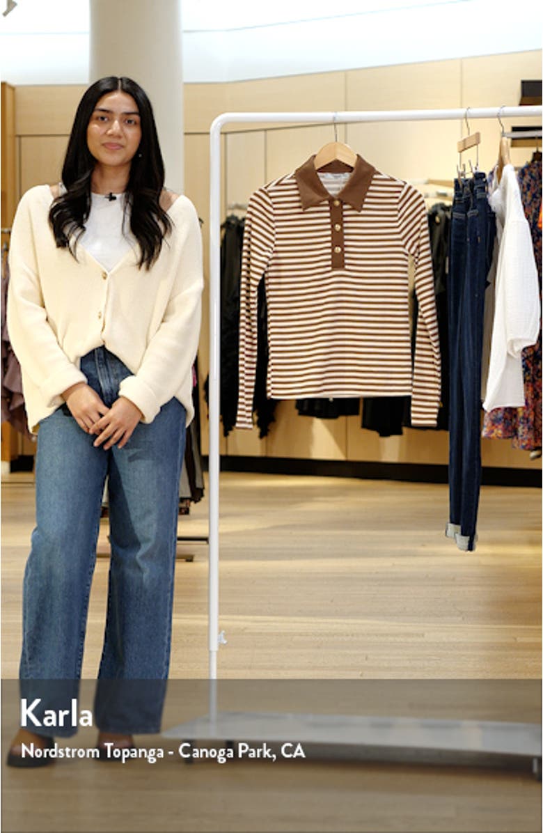 Stripe Long Sleeve Polo, sales video thumbnail