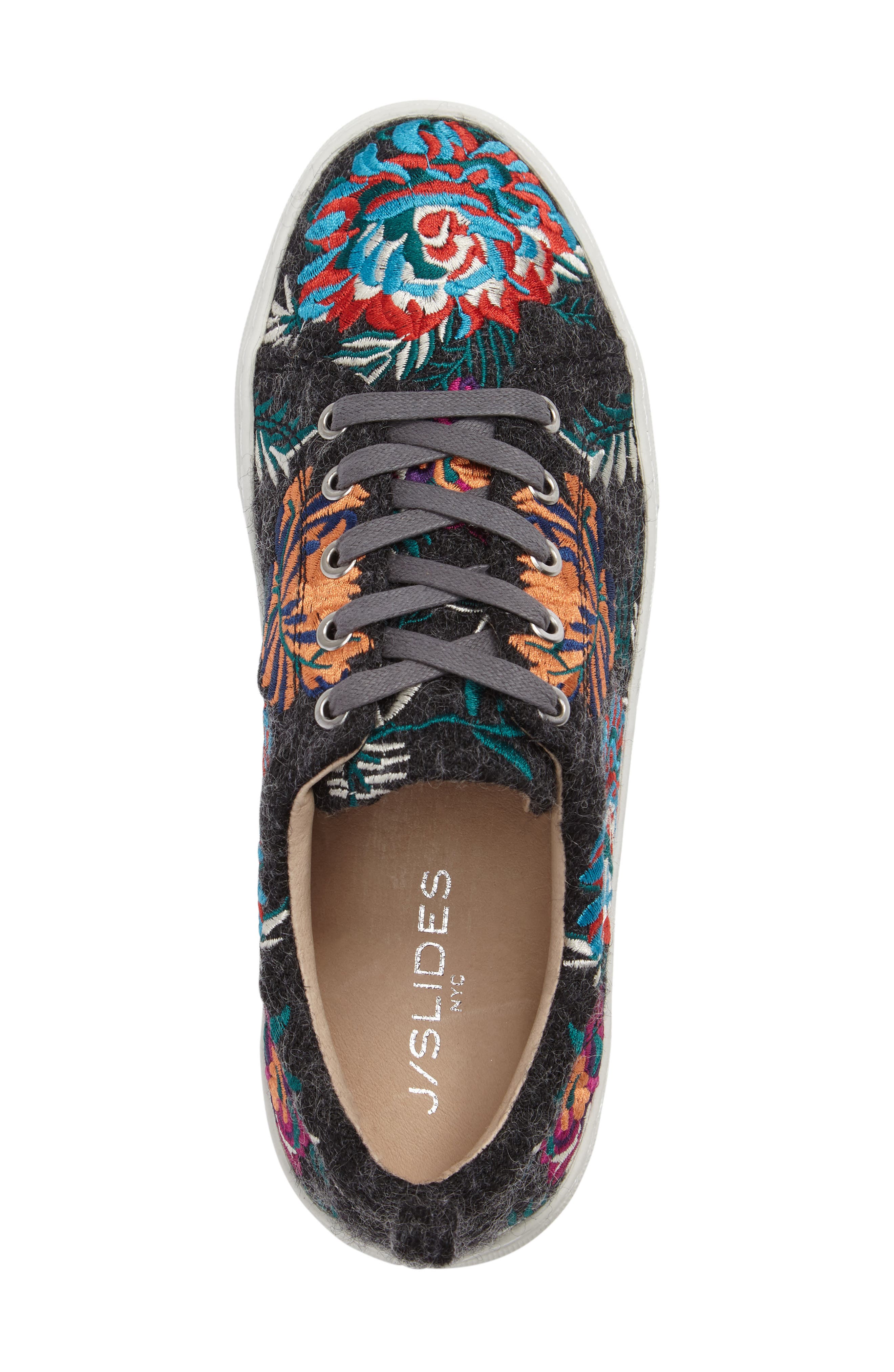 JSlides Aprie Embroidered Sneaker, Alternate, color, 