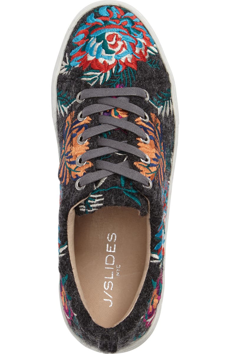 JSlides Aprie Embroidered Sneaker, Alternate, color,