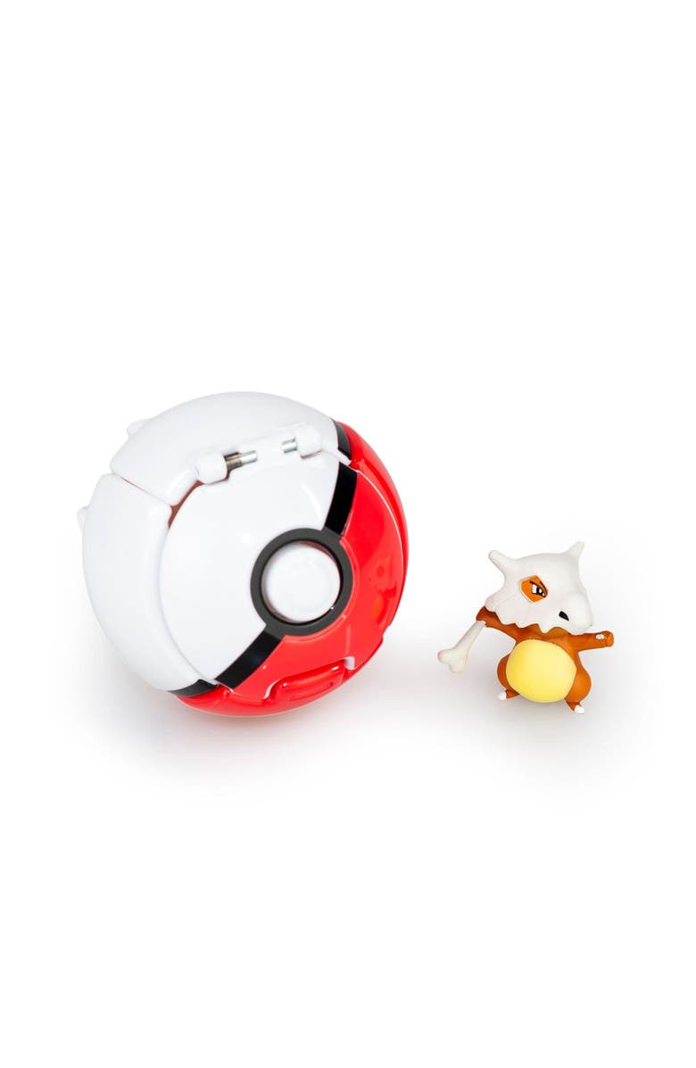 Toynk Pokémon Throw 'N' Pop Poké Ball & Cubone Set | Become A True Pokémon Master, Alternate, color, Red