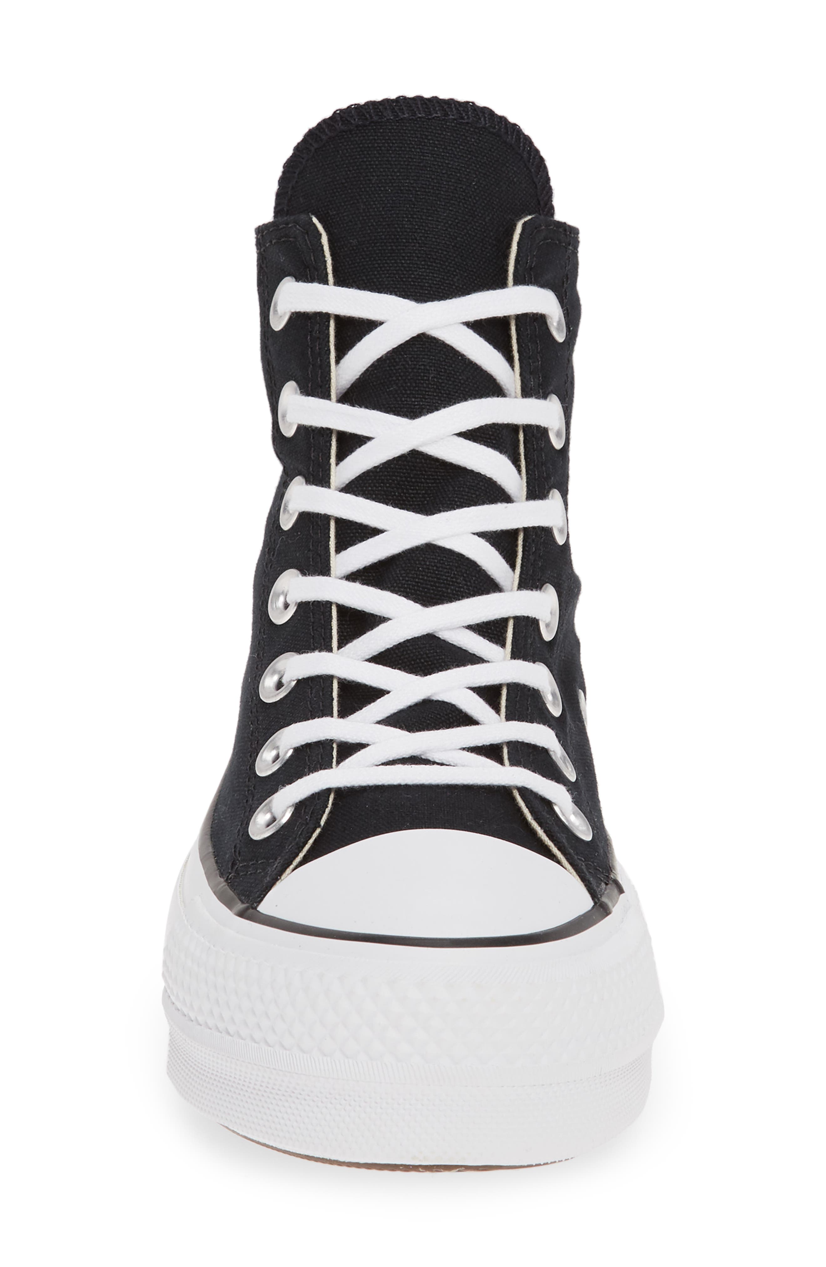 Converse Chuck Taylor<sup>®</sup> All Star<sup>®</sup> Lift High Top Platform Sneaker, Alternate, color, Black/White/White
