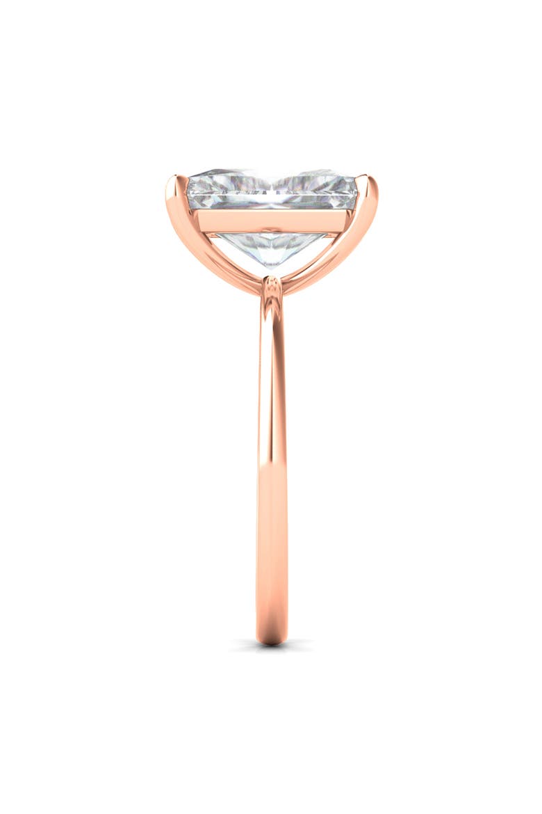 Radiant Cut Lab Created Diamond Ring, Alternate, color, 18K ROSE GOLD