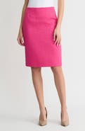 KASPER Textured Zip Pencil Skirt