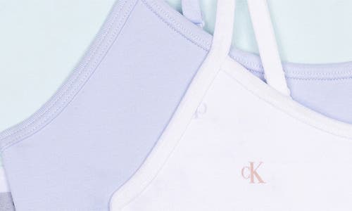 CALVIN KLEIN CALVIN KLEIN KIDS' ASSORTED 3-PACK STRETCH COTTON BRALETTES 