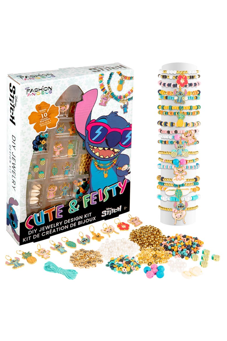 Disney Stitch Diy Jewelry Design Kit, Craft & Make 10 Bracelets, Main, color, Multicolored