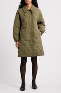 Damson Madder Avery Water Repellent Quilted Coat