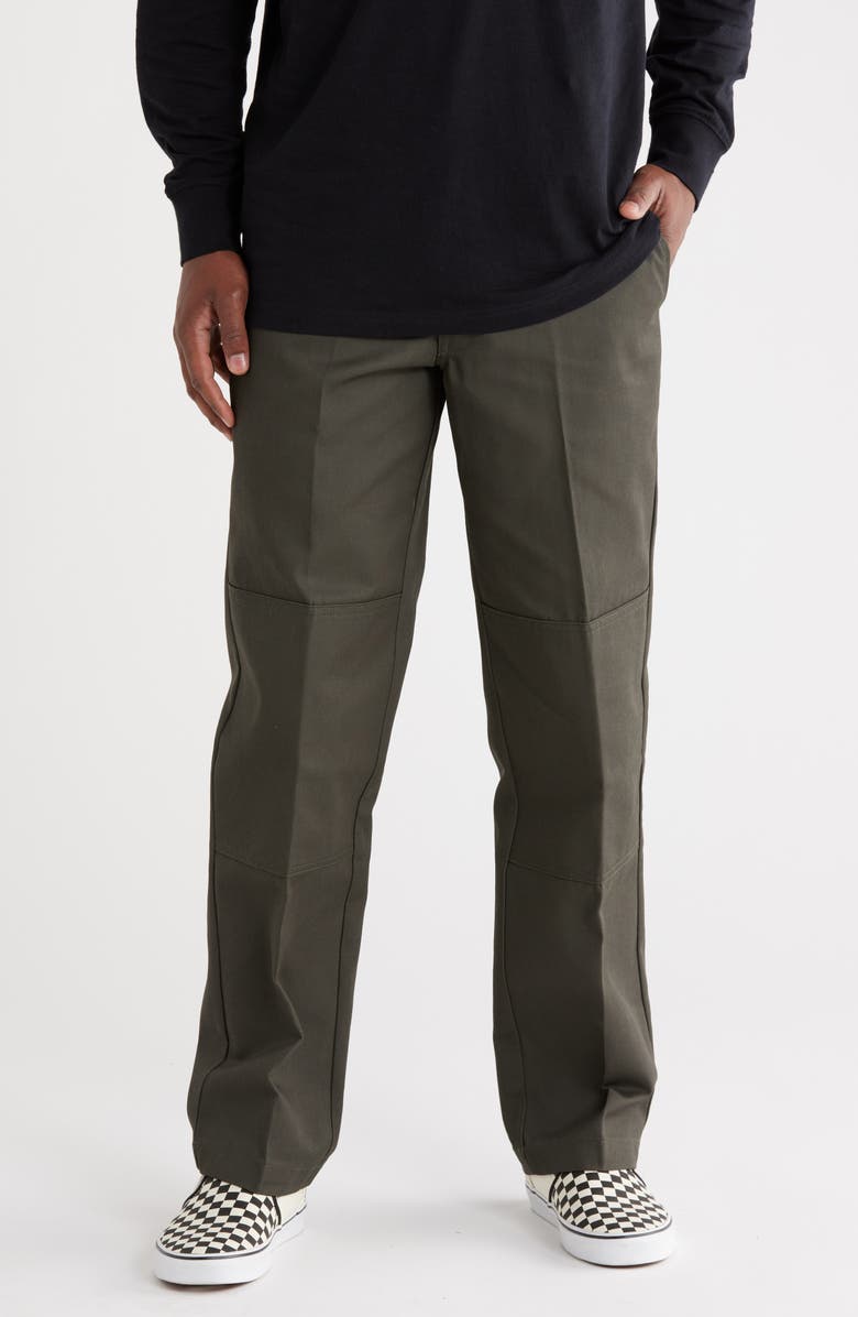 Dickies x Spitfire Double Knee Chinos, Main, color, Olive Green