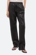 Helmut Lang Pleated Leather Car Pants