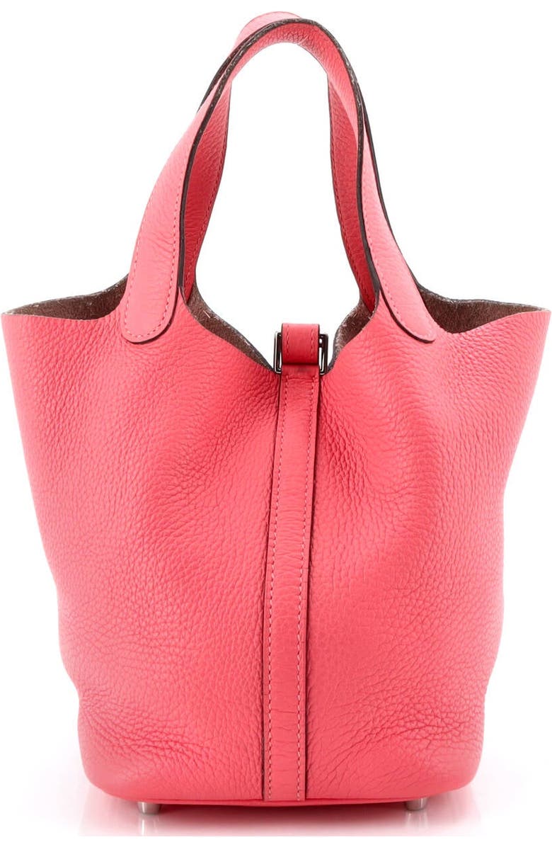 Pre-Owned Hermes Picotin Lock Bag Clemence PM, Alternate, color, Rose Azalee