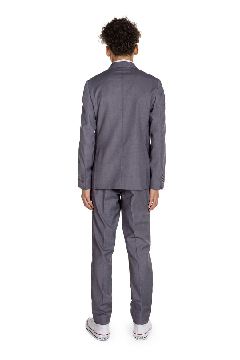 Kids' Grey Two-Piece Suit, Alternate, color, GREY