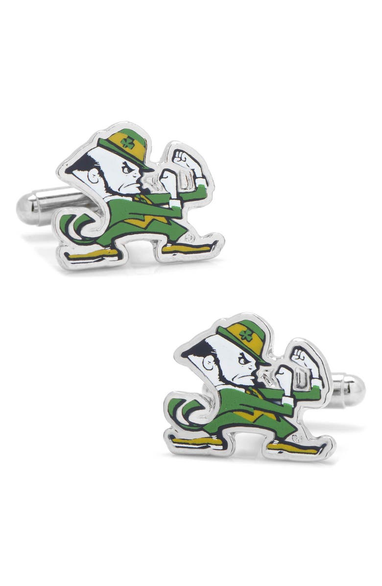 Cufflinks, Inc. University of Notre Dame Cuff Links, Main, color, Notre Dame Leprechaun