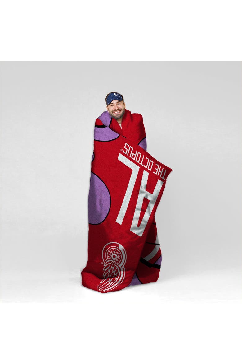 Detroit Red Wings Rally Al Mascot 60" x 80" Raschel Throw Blanket, Alternate, color, None
