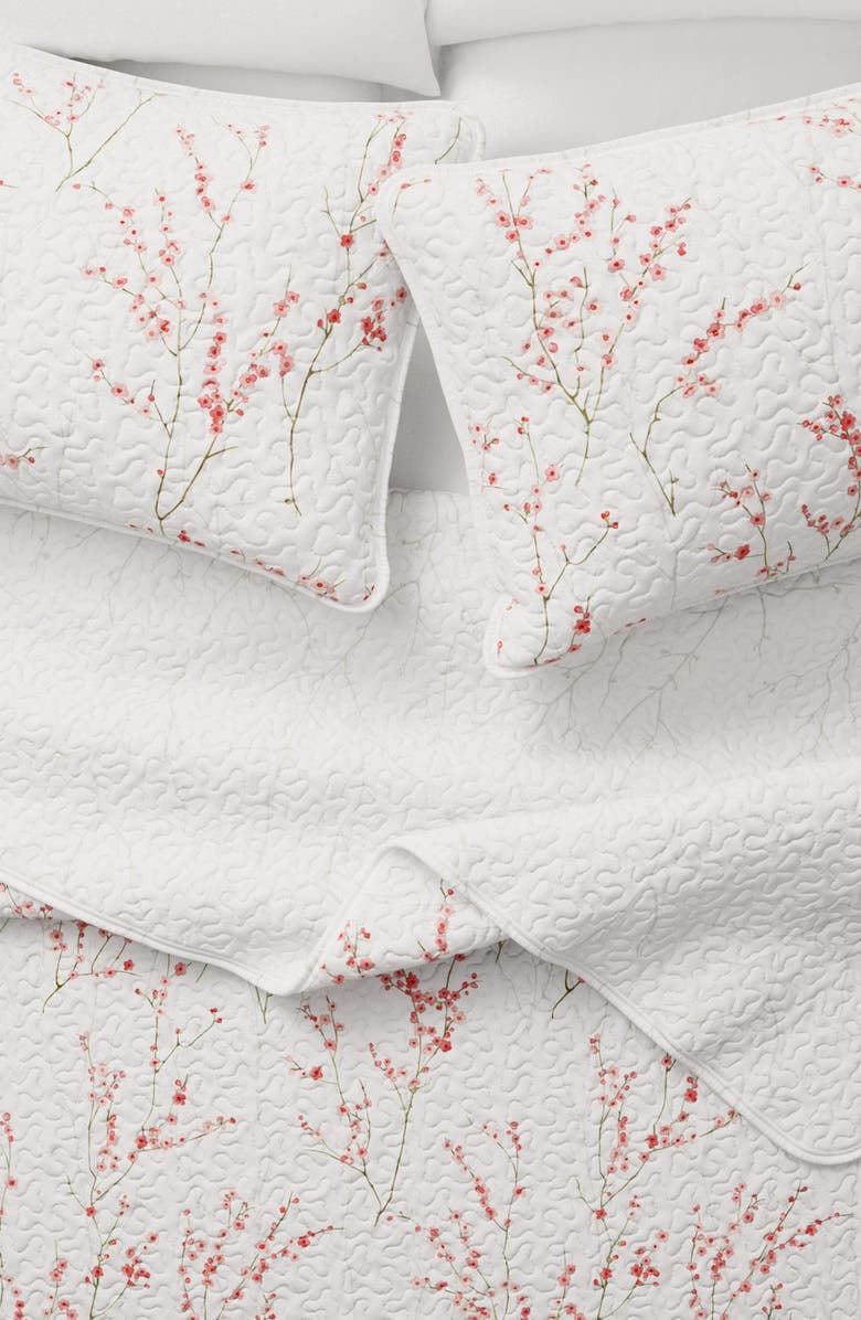 Woven & Weft Wildflower Quilt Set, Alternate, color, Cherry Blossoms