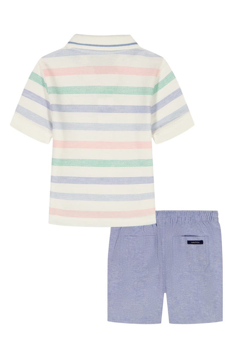 Nautica Kids' Stripe Polo & Pull-On Shorts Set, Alternate, color, Prepack Assorted