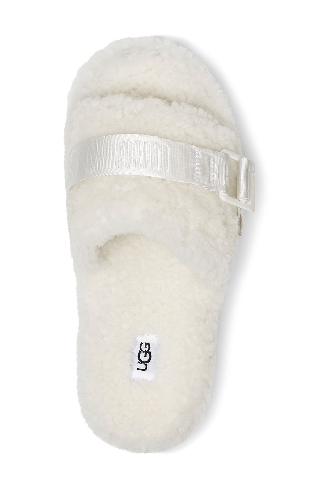 Fluffita Slipper, Alternate, color, WHITE