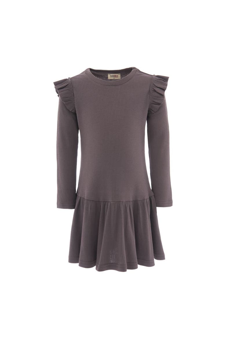 Modal Ruffle Dress, Main, color, Dark Purple