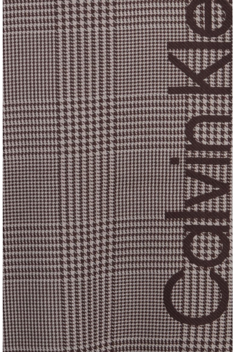 Houndstooth Logo Blanket Scarf, Alternate, color, FUDGE
