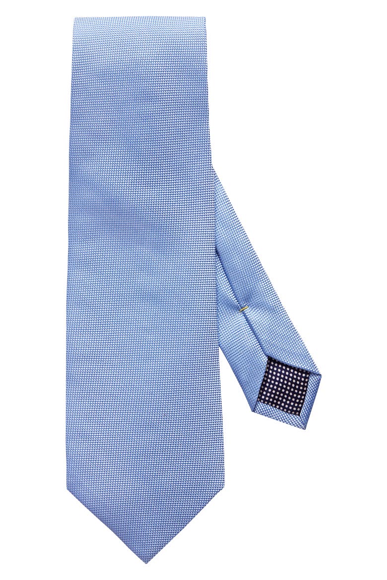 Solid Silk Tie, Main, color, BLUE