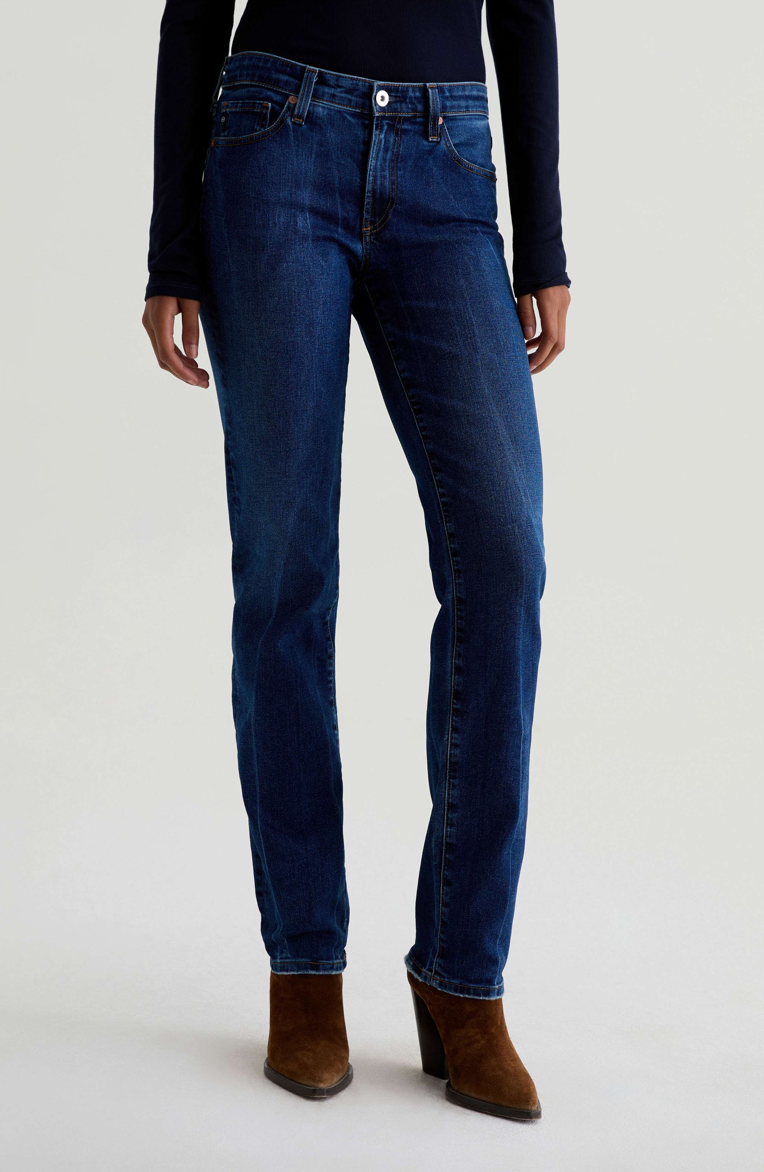 Sandra Low Rise Slim Straight Leg Jeans