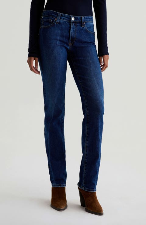 Sandra Low Rise Slim Straight Leg Jeans (Focal Point)