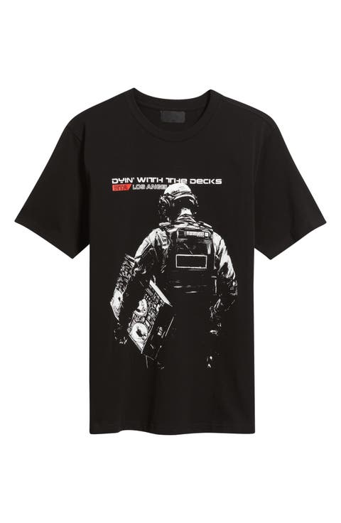 Liam Black Deck Graphic T-Shirt