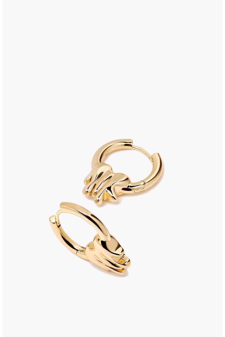 Loff It Mini Charm Hoops In Gold, Alternate, color, Gold