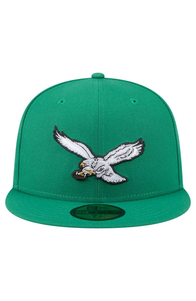 New Era Men's New Era Kelly Green Philadelphia Eagles Super Bowl LIX Champions Historic Side Patch 59FIFTY Fitted Hat, Alternate, color, Kelly Green