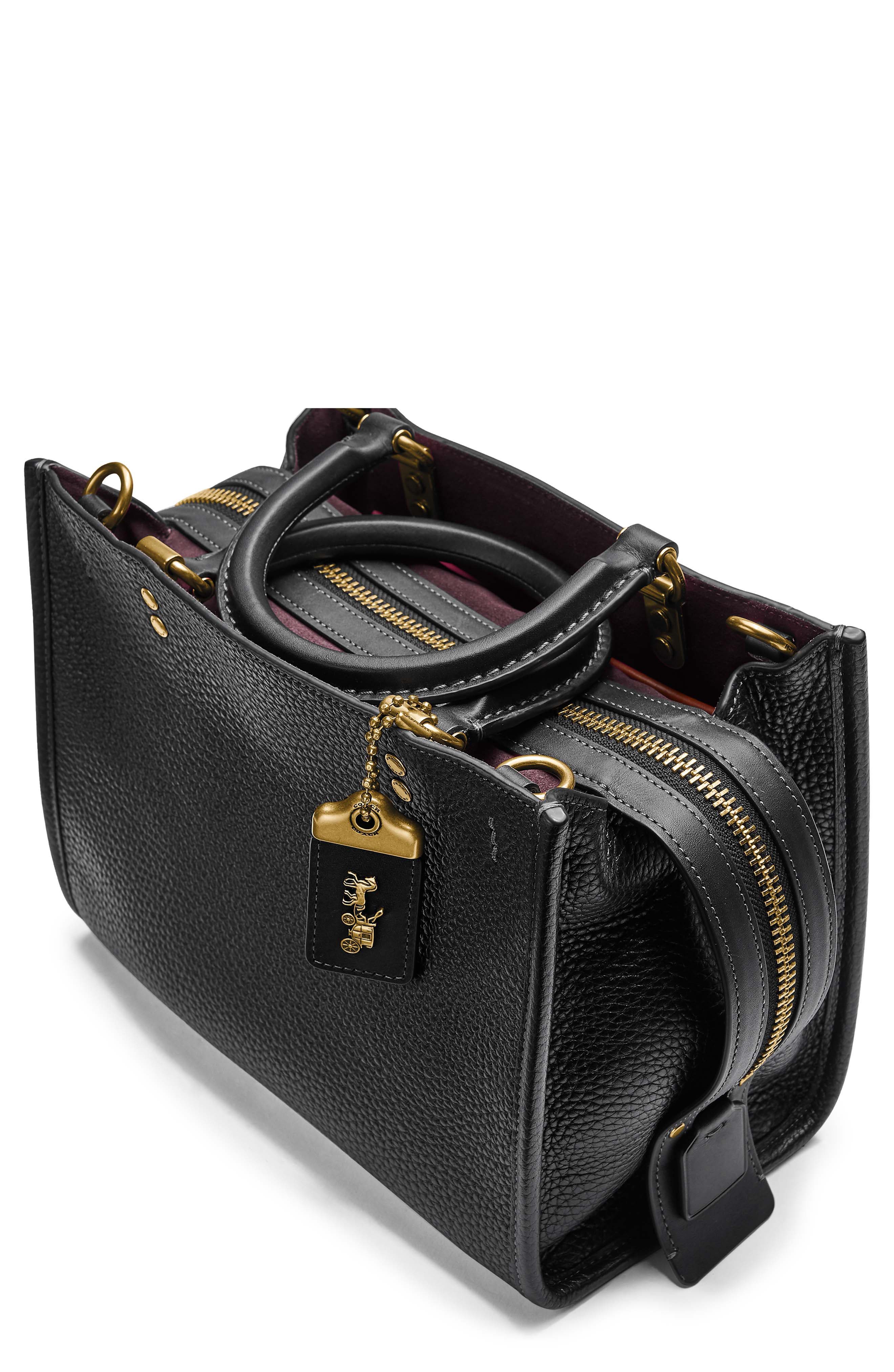 COACH Rogue Pebble Leather Crossbody Bag, Main, color, 