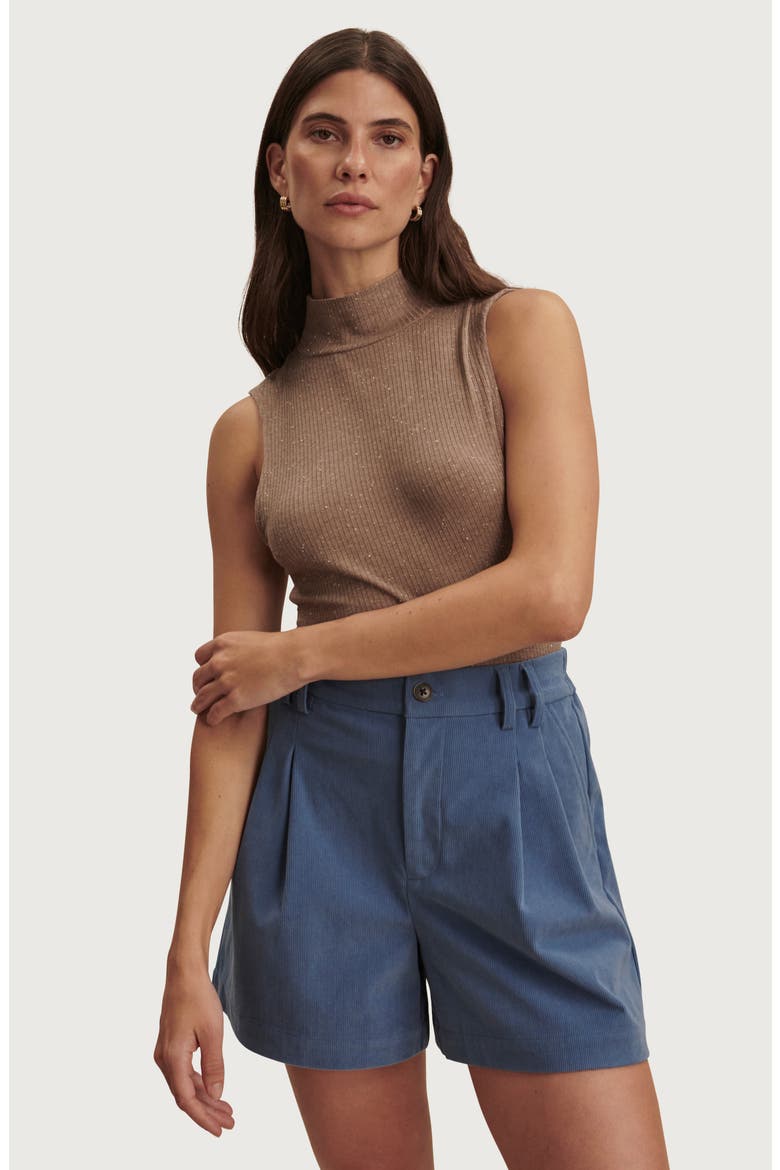 Jorden Pleated Corduroy Shorts, Alternate, color, BIJOU BLUE