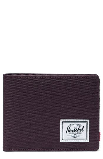 Herschel Supply Co . Roy Rfid Bifold Wallet In Purple
