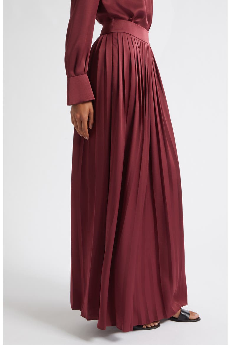 Dillon Pleated Skirt, Alternate, color, WINE