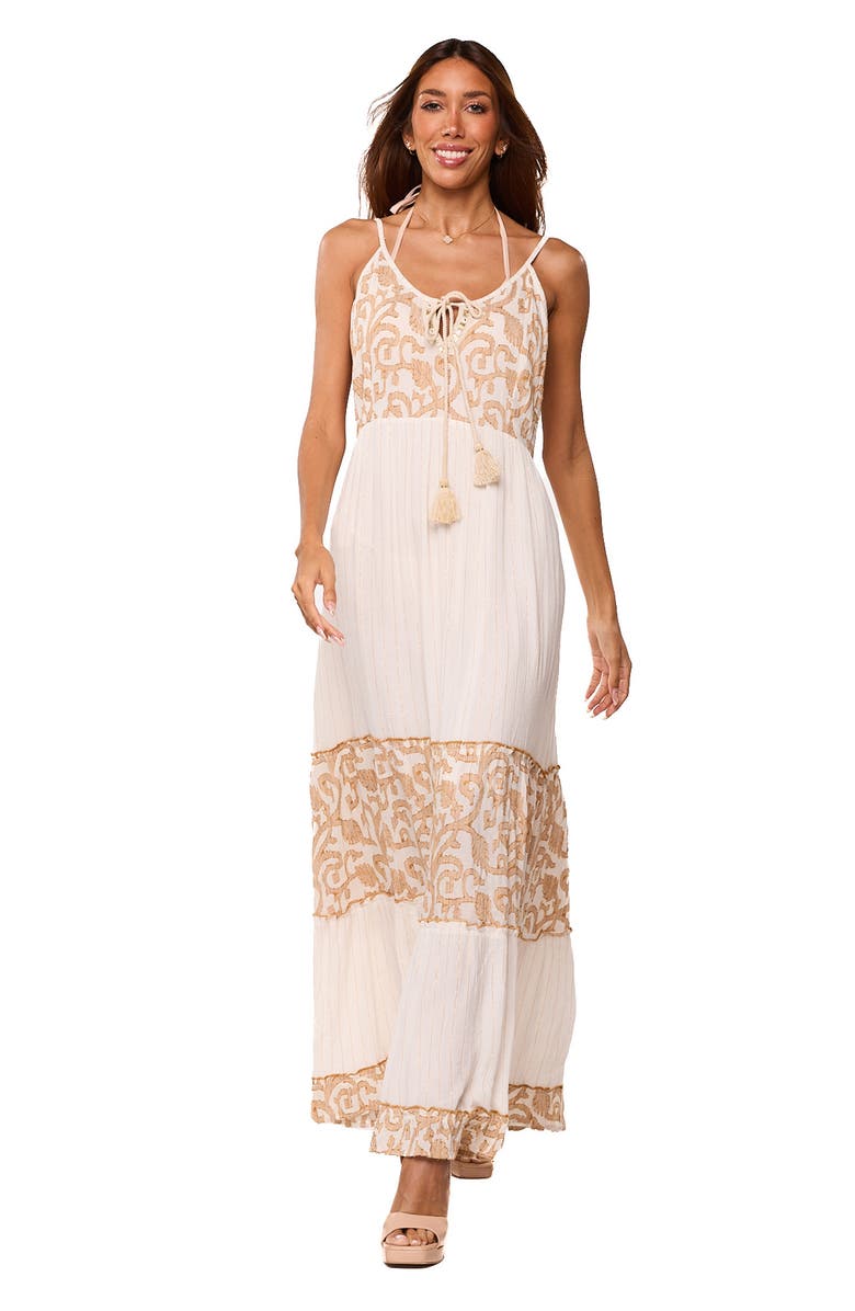 RANEES Print Maxi Dress, Alternate, color, White