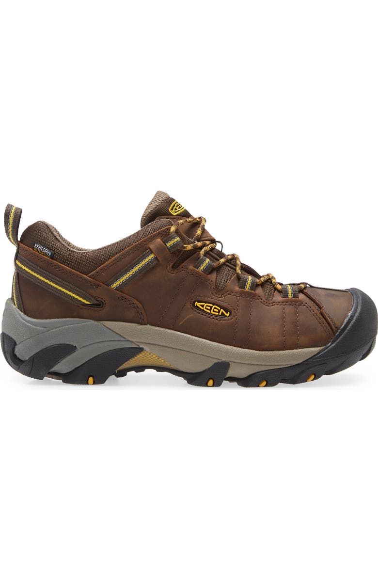 KEEN Targhee II Waterproof Hiking Shoe, Alternate, color, Cascade Brown/ Golden Yellow