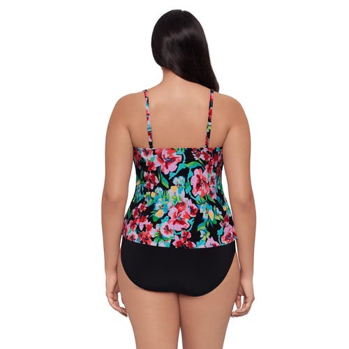 Trimshaper Ronnie 2 Tier Ruffle Tankini Swimsuit Top