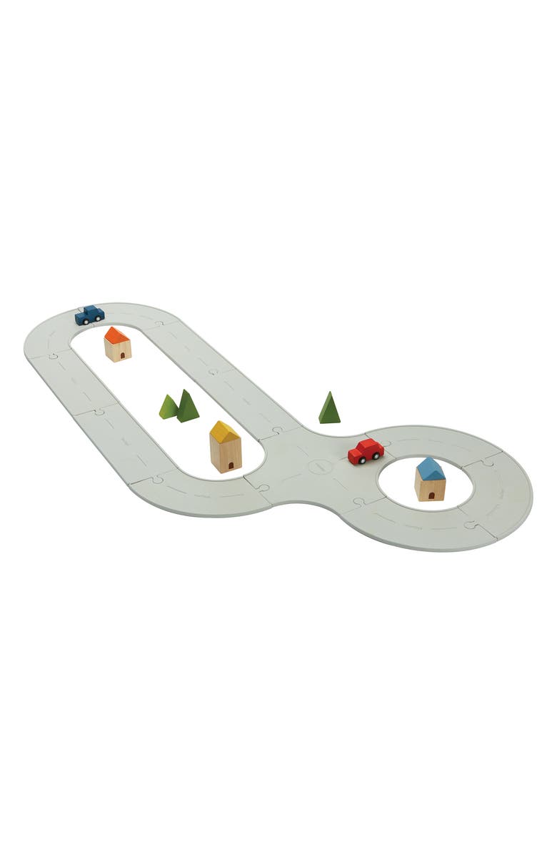 PlanToys<sup>®</sup> Rubber Road & Rail Set, Main, color, Assorted